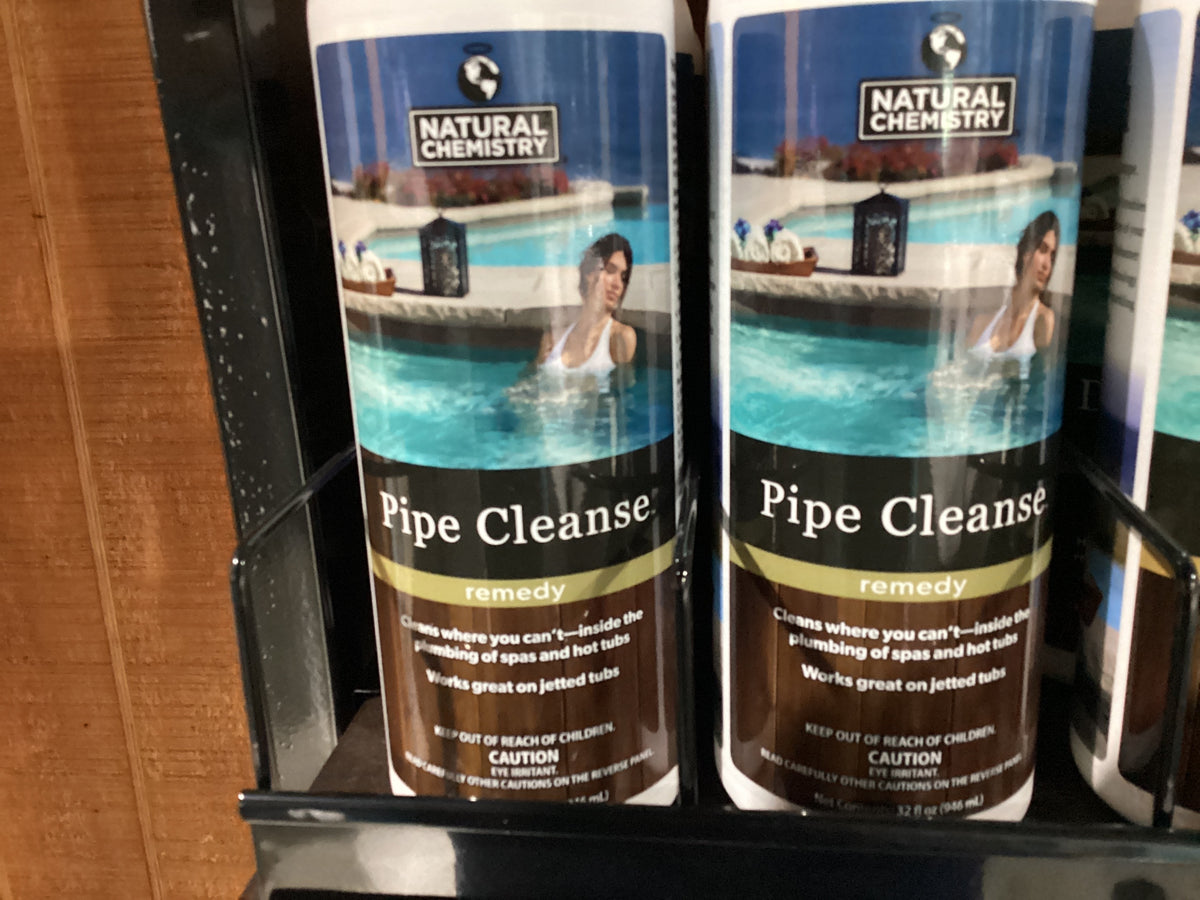 Pipe cleanse spa chemicals