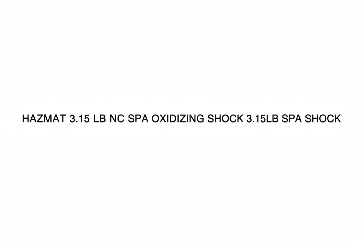 Spa chemicals