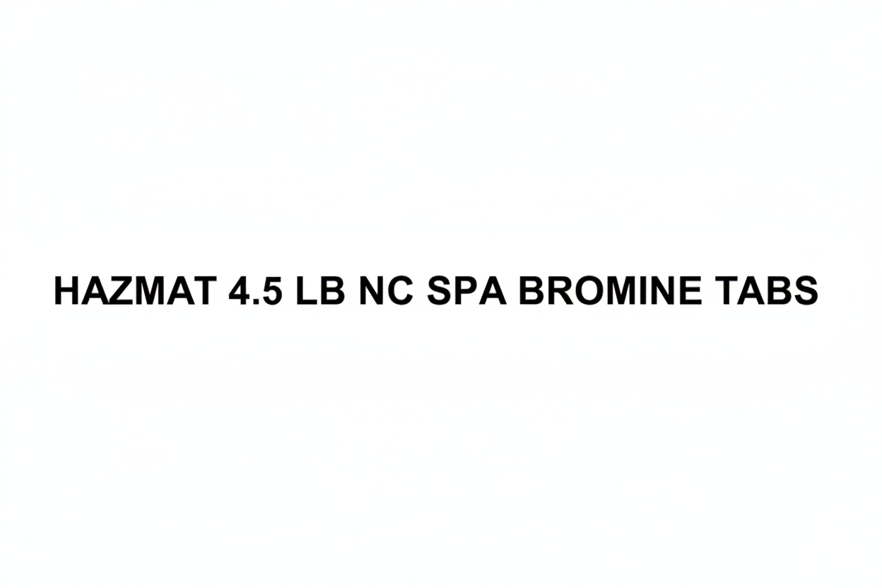 Spa chemicals
