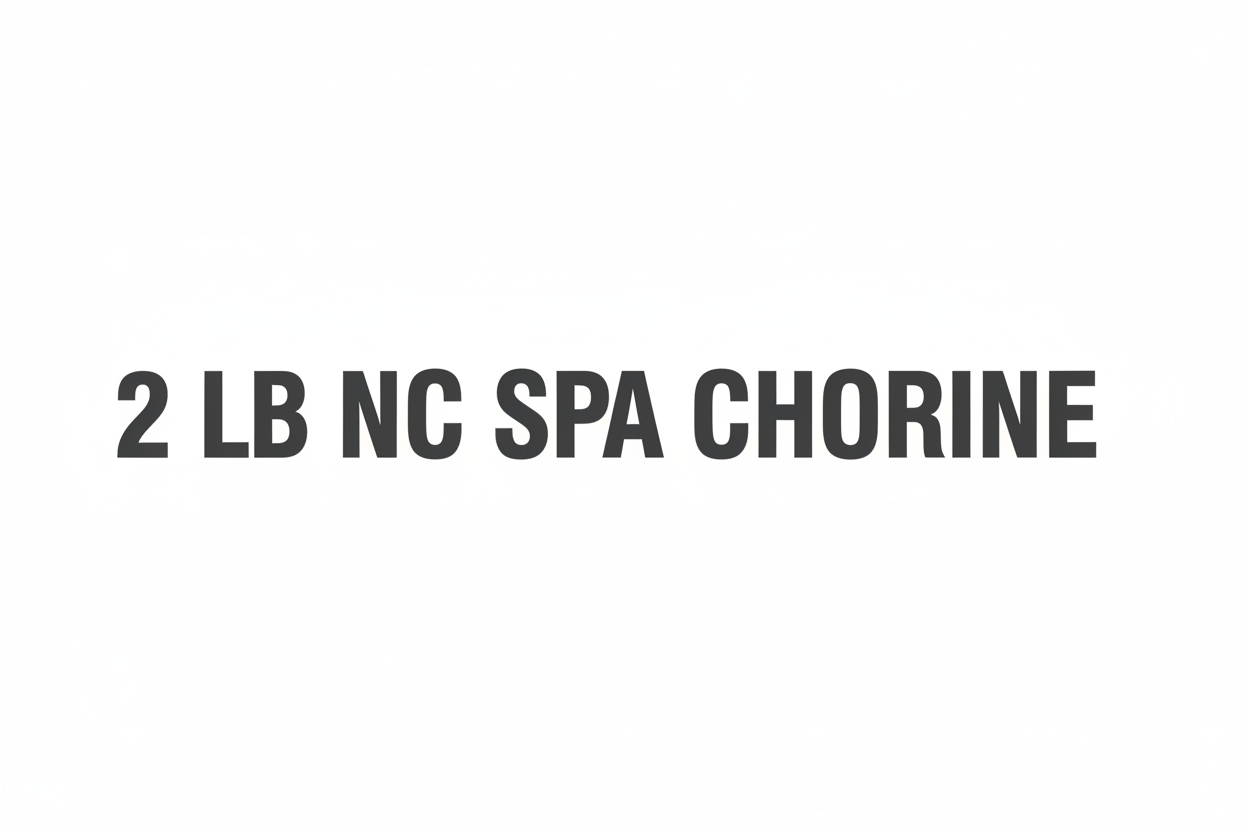 Spa chemicals
