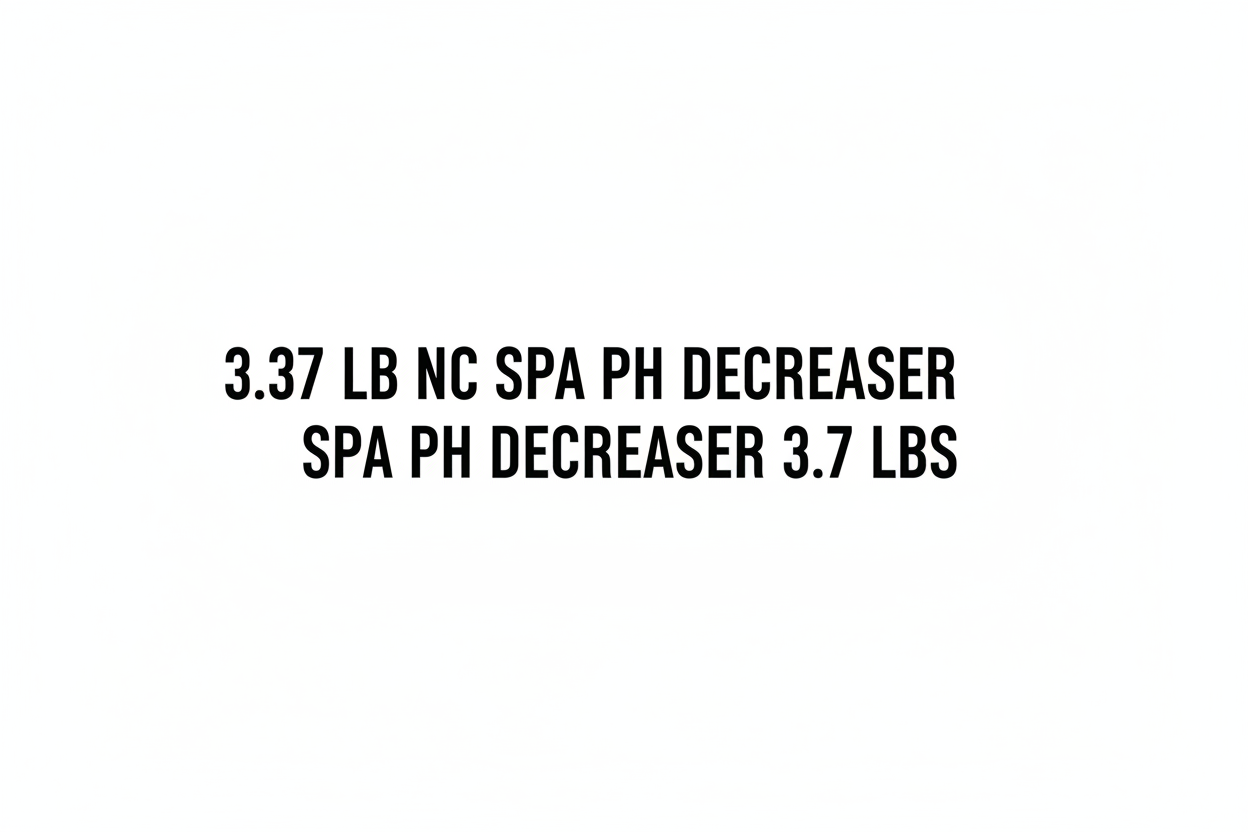Spa chemicals