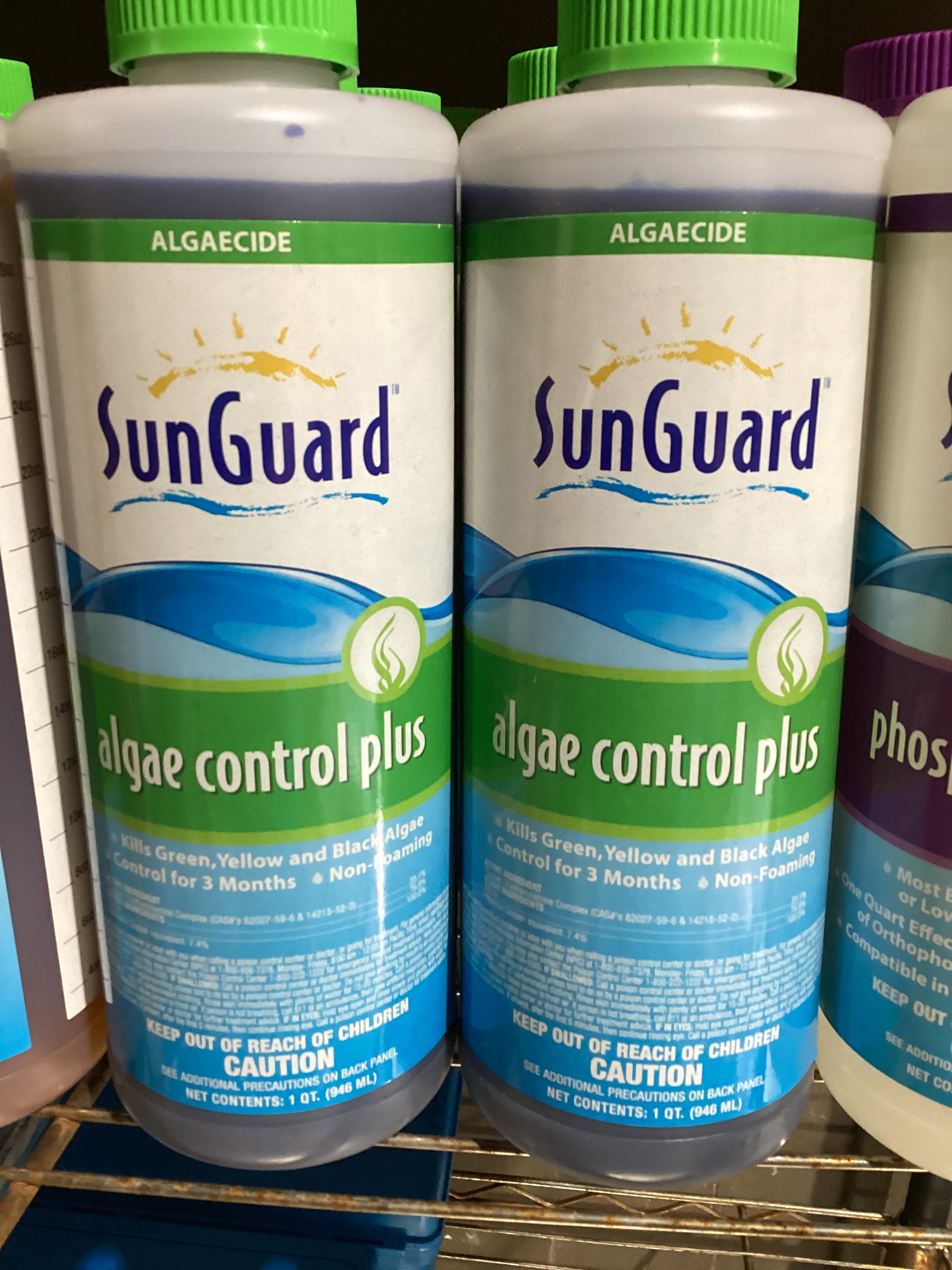 Sunguard, algae control plus algicide