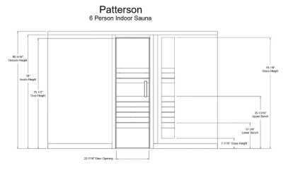 Patterson 6 Person Indoor Sauna