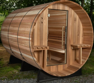 Huntington 4-6 Person Canopy Barrel Sauna