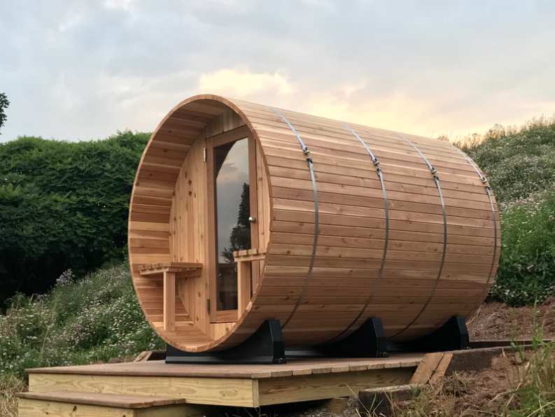 Huntington 4-6 Person Canopy Barrel Sauna