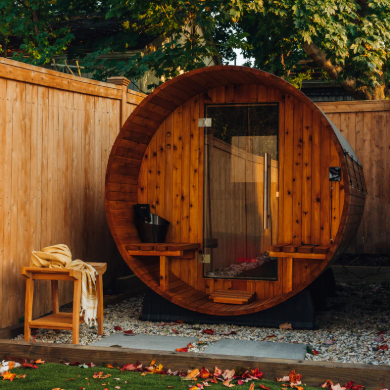 Vienna 2 Person Canopy Barrel Sauna