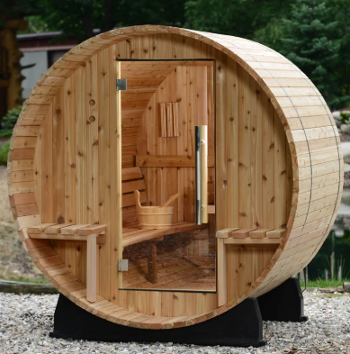 Vienna 2 Person Canopy Barrel Sauna