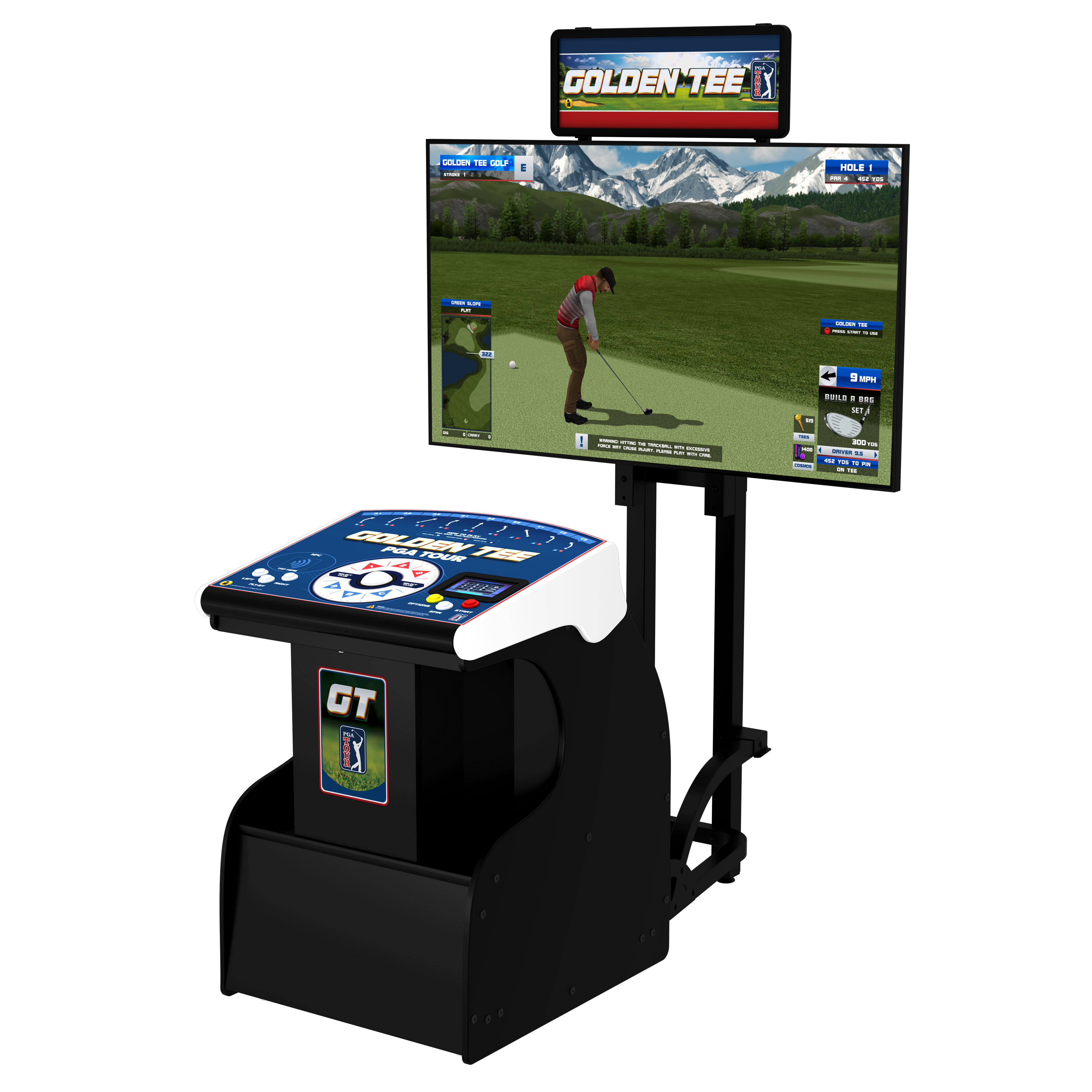 Golden Tee PGA TOUR Showpiece PRO w/Stand