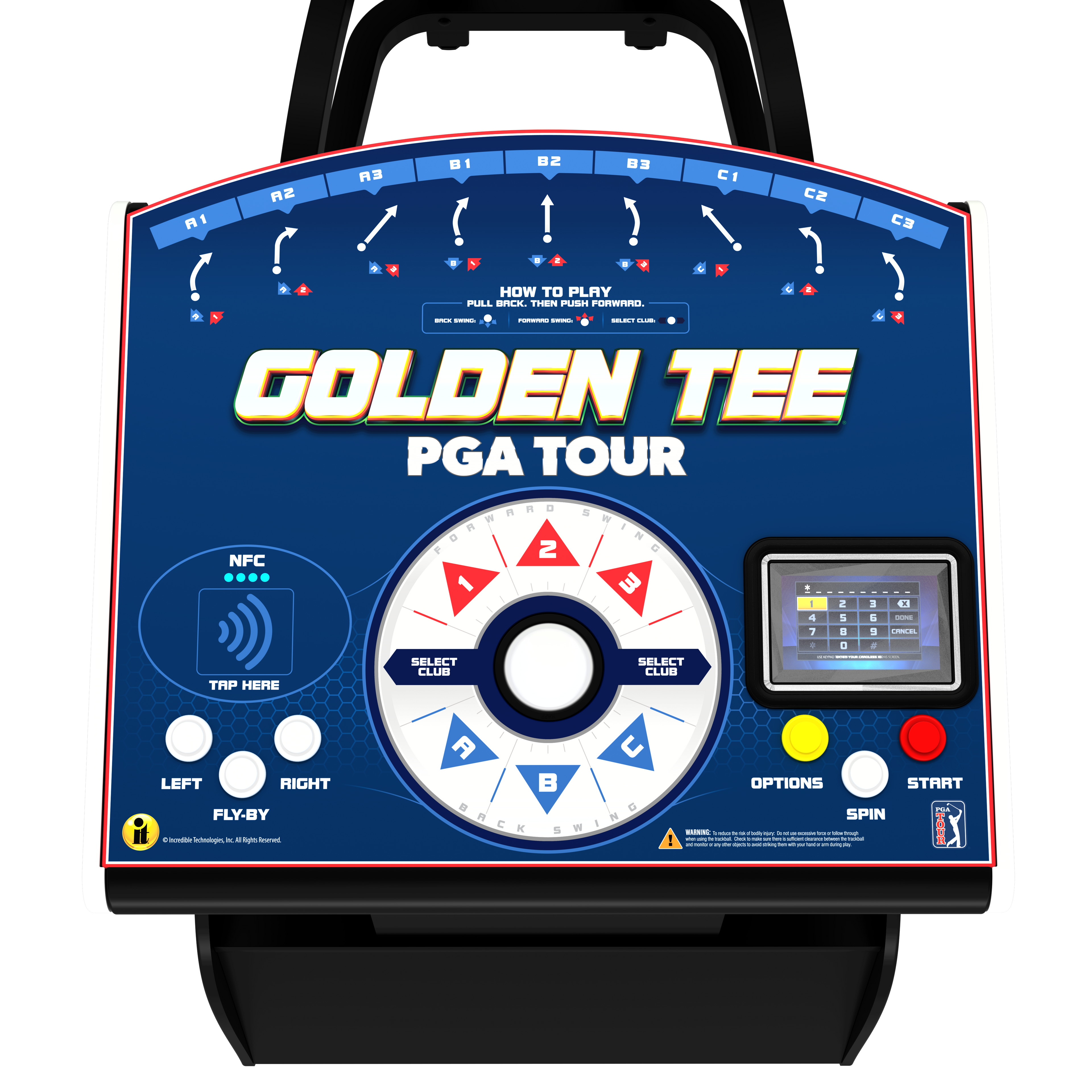 Golden Tee PGA TOUR Showpiece PRO w/Stand